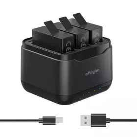 Mxj-hero13-3 Amagisn Battery Charging Hub For Gopro Hero 13 With Card Storage Slots