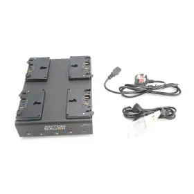 8475-0126 Anton/bauer Lp4 Low Profile Quad Gold Mount Simultaneous 4-position Charger
