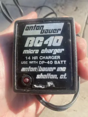 Dp-40 Anton/bauer Bc40 Micro Charger 4 Battery Vintage