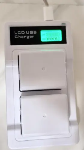 Arlo Companion X004y8bjmd Lcd Display Dual Battery Usb-c/micro-usb Charger For Vma1400