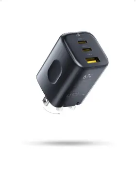 01210 Baseus Picogo 67w Usb C Charger Smallest 3 Port Fast Charging Block With