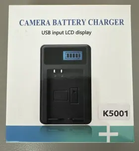 Fnp-120 Batmax K5001 Camera Battery Charger Fnp Fnp-60 And With Cable - New