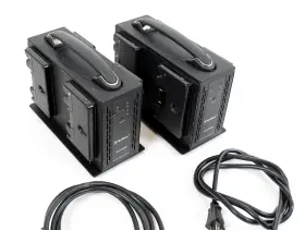 Blb-an4e Beillen Battery Charger Quad Four Position Gold Mount - Lot Of 2 Read #2
