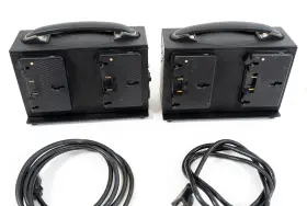 Blb-an4e Beillen Battery Charger Quad Four Position Gold Mount - Lot Of 2 Read #3