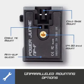 Bsg-1302-007-01 Blind Spot Power Junkie - Multi Use Npf Battery Plate For Filmmakers Black #3