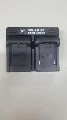 Bm-2b4 Bm Premium Used Dual Bay Usb Digital Battery Charger Black