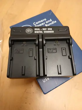 Bm-dc64-d Bm Premium Canon Dual Bay Battery Charger For Lp-e6n