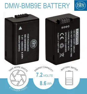 Rgchpabmb9 Bm Premium Dmw-bmb9 Battery And Charger For Panasonic Lumix Dc-fz80 More