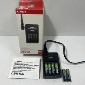 Canon 013803002102 Cbk 100 4 Battery Charger Genuine With 6 Duracell Batteries
