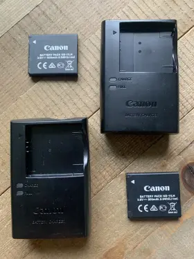 150is Canon Powershot Elph Charger Battery Lot 2 Batteries Charging Docks Work