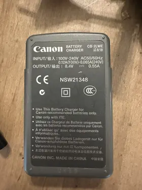 Nsw21348 Canon 21348 Battery Charger Cb-2lwe Ac Adapter Genuine Oem #nsw21348 Us And Int Cords #3