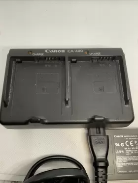 Ca-400 Canon Camcorder Compact Power Adapter Dual Battery Charger W One #2