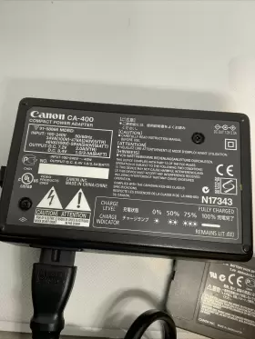 Ca-400 Canon Camcorder Compact Power Adapter Dual Battery Charger W One #3