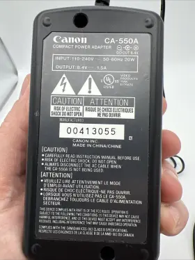 Ca-550a Canon Official Camcorder Battery Charger Model #2