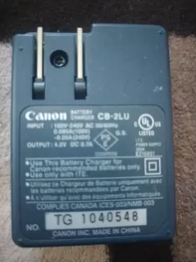 Cb-2lu Canon Genuine Battery Charger For Nb-3l Powershot Sd550 Sd500 Sd110 Sd100 #2