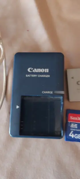 Cb-2lve Canon Battery Charger Cord And Disc Lot #3