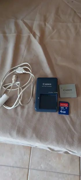 Cb-2lve Canon Battery Charger Cord And Disc Lot