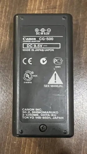 Cg-500 Canon Genuine Lithium Ion Camcorder Battery Charger Tested #2