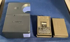 Cb-2ls Canon Nb-1lh Battery Charger With 2 Cover Oem Set