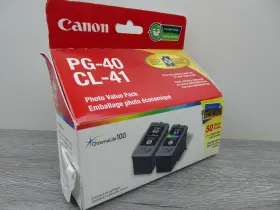 Cl-41 Canon Pg-40 Photo Value Pack Ink Cartridges Chromalife100 50 Sheets New
