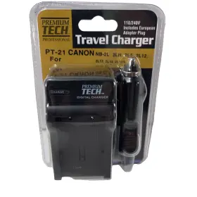 Canon Pt-21 Premium Tech Nb-2lh Battery Charger For Compatible Models Pictured
