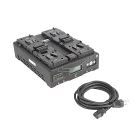 Fleet-q4msi Core Swx Fleet Micro Four-position Simultaneous V-mount Battery Fast Charger