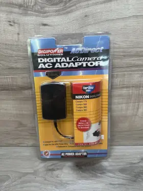 Digipower 758302575633 Digital Camera Ac Adaptor For Use With Nikon Coolpix 775 880 885 995. Brand New
