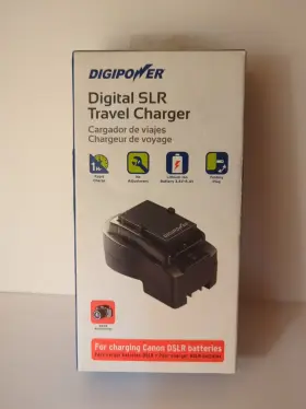 Digipower 758302637676 Dslr Travel Charger Fast Charge Fits Most Canon Powershot Rebel