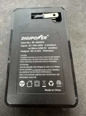 Rf-300gp4 Digipower Triple Battery Charger Gopro Hero 4 300gp4 With 3 Batterys Go Pro S077 #2