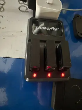 Rf-300gp4 Digipower Triple Battery Charger Gopro Hero 4 300gp4 With 3 Batterys Go Pro S077