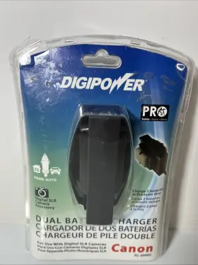 Tc-2000c Digipower New Canon Dual Battery Charger Use With Digital Slr Cameras