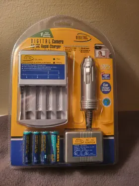 Ch-3975 Digital Concepts Canera Rapid Charger Kit Nos 4 Aa Car