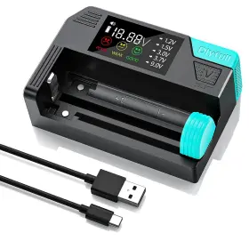 Dlyfull 825665405515 Battery Tester Lcd Display Universal Checker For Ni-mh Ni-c