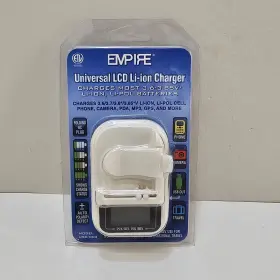 Empire 009322090034 Universal Battery Charger Lcd Charges Most 3.6/3.7v Lithium-ion Batteries
