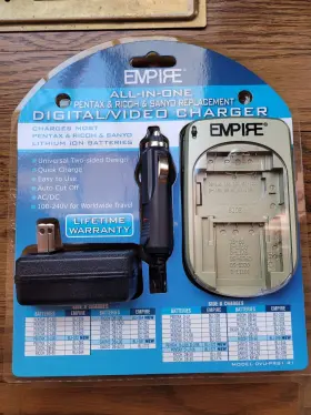 Dvu-prs1 Empire All In One Pentax/ricoh/sanyo Digital/video Charger R1