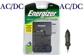 Energizer 809143311611 Ac&dc Wall Car Camera Battery Charger For Canon Casio Fuji Kodak Ricoh