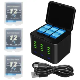 Ahdbt-901 Fancy Buying Battery Charger Kits For Gopro Hero 12 11 10 9 Black 3-pack 2000mah Replacem