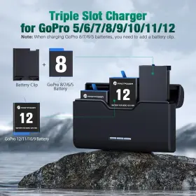 Firstpower 313049269285 3-channel Usb Quick Charger For Gopro Hero 12/11/10/9/8/7/6/5 Battery #2
