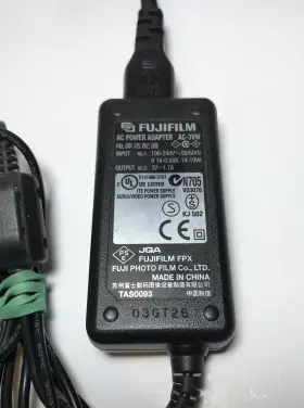 Ac-3vw Fujifilm Genuine Oem Fuji Ac Power Adapter 3v 1.7a Plug Cord #2