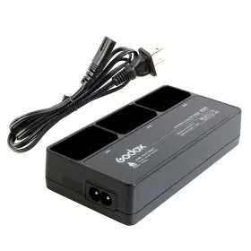 Vc26t Godox Triple Battery Charger Kit For V1 Pro Flash Black