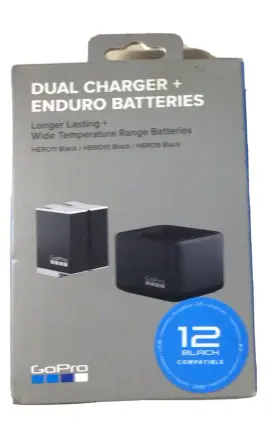 Gopro 810116380688 Dual Battery Charger And 2 Enduro