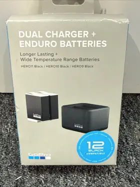 Addbd-211-id Gopro Dual Charger Enduro Batteries 12black - New