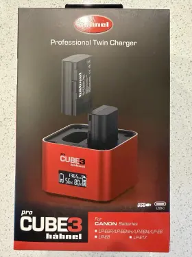 Hlprocube2c Hahnel H Hnel S Pro Cube3 Professional Twin Charger For Canon Batteries New In The Box