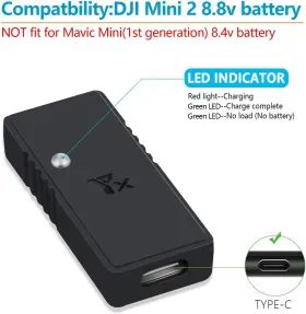 Hanatora 445013799740 Battery Usb Charger With Quick Charge 3.0 For Dji Mini 4k/2/mini Se/2 S #3