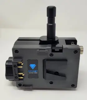 Spg-14 Hawk-woods Sp14 V-lok Spigot Light Stand Dual Battery Adapter