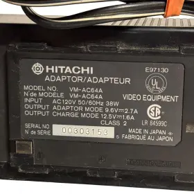 Vm-ac64a Hitachi Camcorder 9.6v Ac Adapter And 12.5v Battery Charger. Untested #2