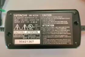 Vm-ace5a Hitachi Vm-ace4a Ac Adaptor # Battery Charger 8.4v Output Excellent Condition #3