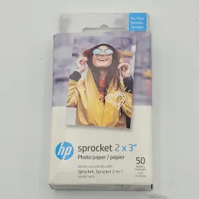 Hpiz2x350 Hp Sprocket 2x3 Photo Paper 50 Sheets Zink Sticky-backed For 2-in-1