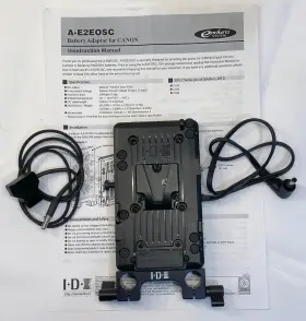 A-e2eosc Idx V-mount Adaptor Plate For Canon Eos Camera - With Backing 15mm