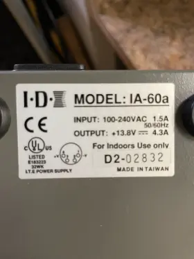 Ia-70a Idx System Technology 70w 14.5vdc Single Output Power Supply #ia-70a #2